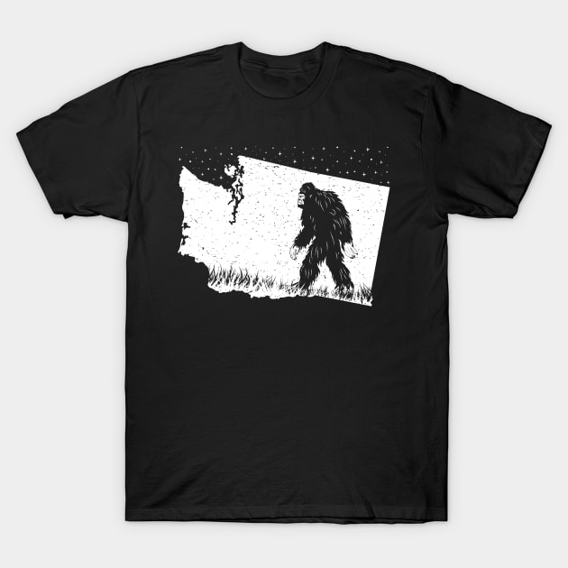 Washington Bigfoot T-Shirt by Tesszero